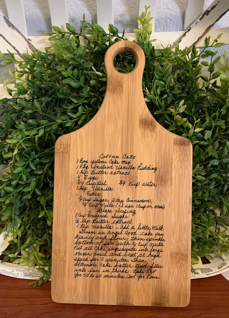 Recipe Engraved Cutting Boards