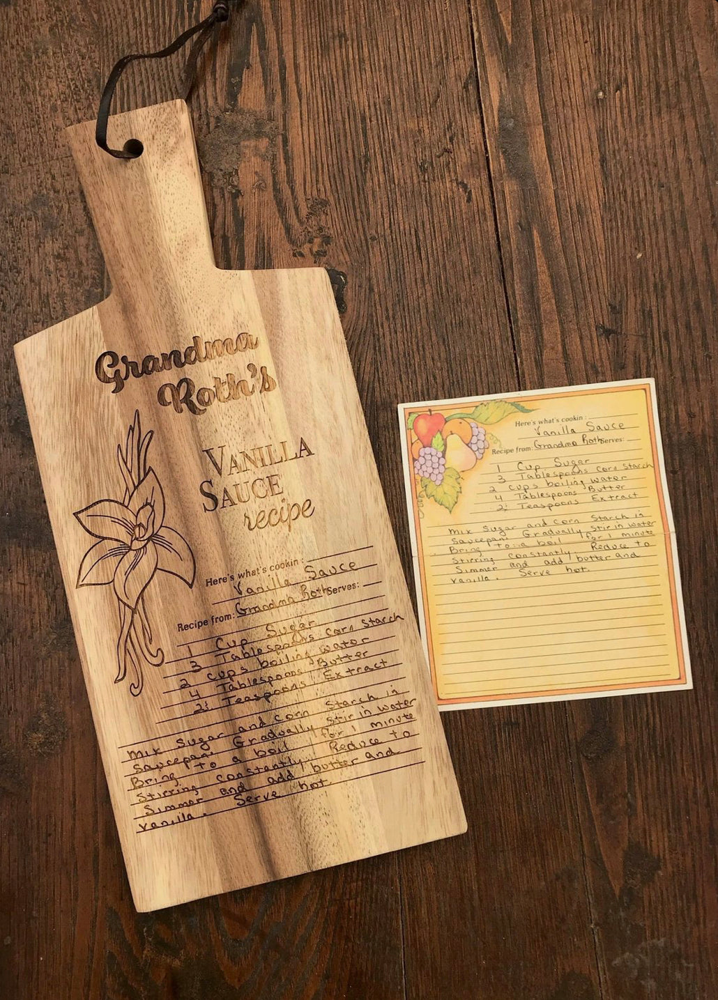 Recipe Engraved Cutting Boards