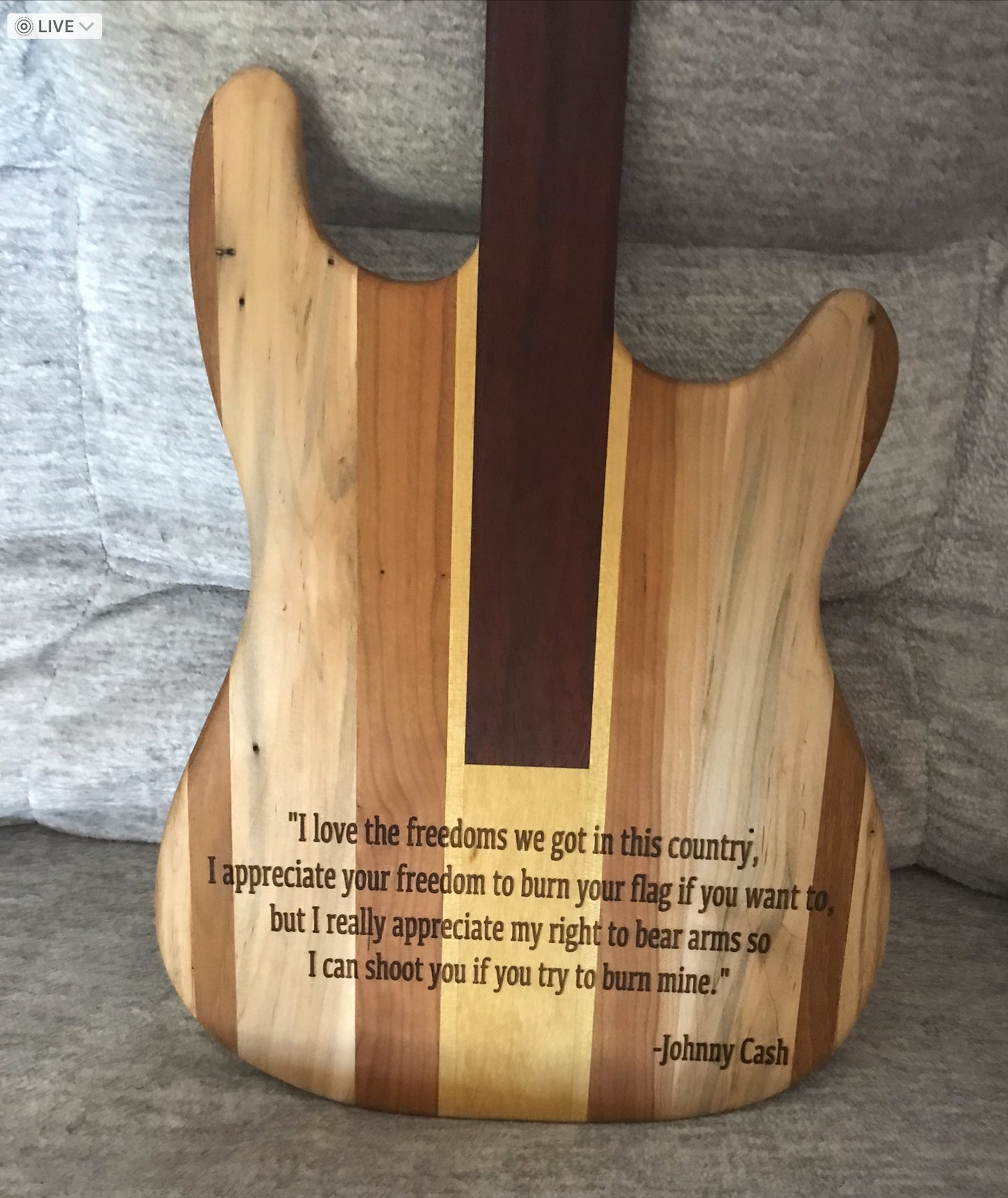 Wooden Guitar Sign